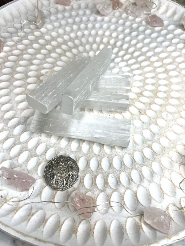 Selenite Stick from Morocco, 10 cm