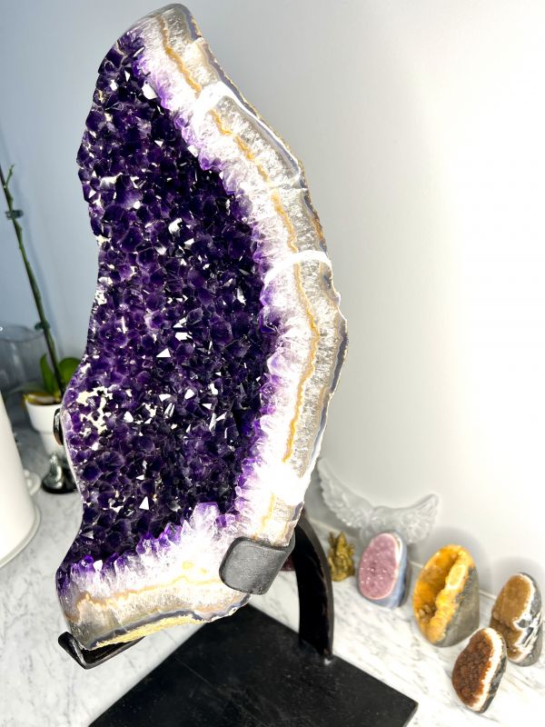 Бразильський аметист у формі яйця, лікування та захист, 15,5 кг