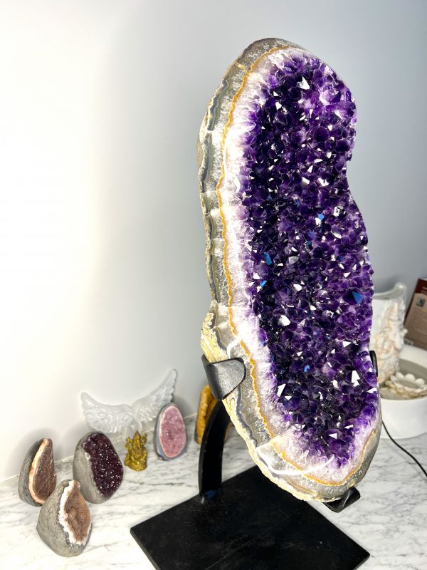 Бразильський аметист у формі яйця, лікування та захист, 15,5 кг